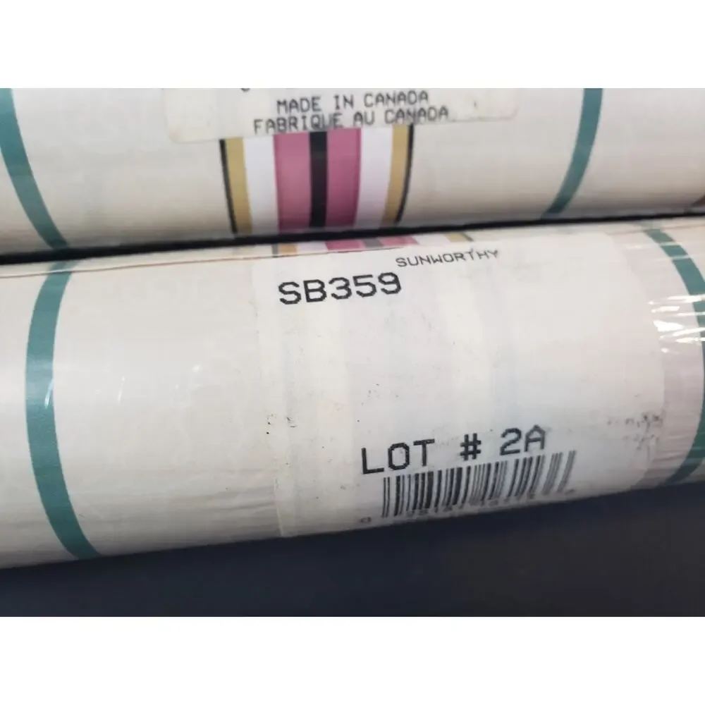 (JL) Sunworthy Double Roll Vinyl Wallcovering Wallpaper SB359 Lot# 2A Lot of 2